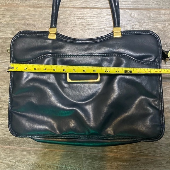 Vintage Dark Blue Briefcase - Picture 6 of 16